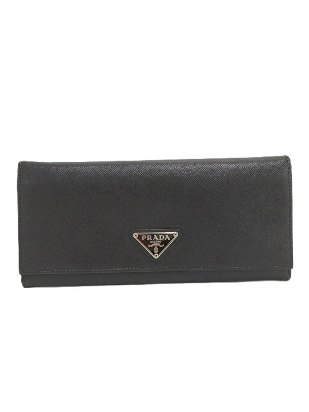 Prada Bifold Wallet Leather Black